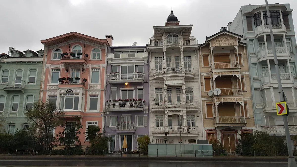 Historic waterfront houses near Arnavutköy pier